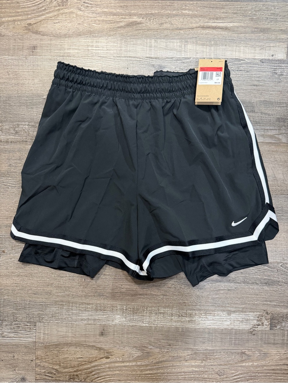 Nike DNA 4" Basketball 2 In‎ 1 Shorts Black White Dri-FIT HJ4233-010